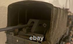 1/16 RC WW2 German 6x6 Army Truck With cannon and Figures Custom Rc WWII