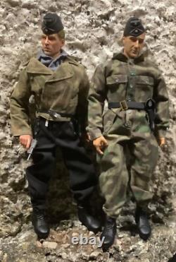 1/6 WWII Dragon/BBi German Army Camo Panzer Tank Pair (2) Duo Normandy 1944