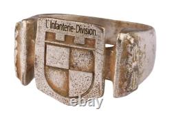 1. Infanterie-Division German Ring WW2 WWII Germany Shield Goth Gothic Horror