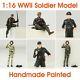116 Resin Wwii Soldier Figures Model Kit Russia German Army Handmade Painted