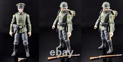 118 Marauder WWII MTF German Army x 3 Officer (Early War Uniform) / Rifleman