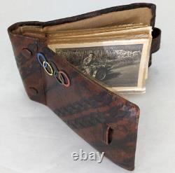 1936 Olympic Photo Album German Army Military BMW Sidecar Motorcycle pre-WWII