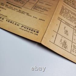 1936 WWII German Army Kraftfahrkampftruppe Motorized Hand Signal Chart Manual