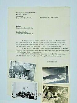 1938 German Artillery regiment letter papers original ww2 military army photos