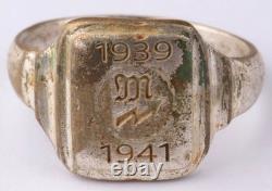 1939 Signal mechanic 1941 WW2 German ring WWII Germany Army Wehrmacht Gothic art