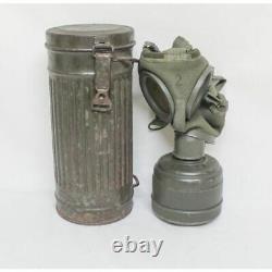 1939- Ww2 Original German Army Gas Mask + Canister