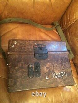 1940 Rare ww2 German Army Military Crank Field Phone Radio Model Bakelite Case