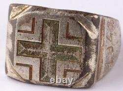 1941-1943 WW2 German ring WWII Wehrmacht force Balcan cross Germany Army Jewelry