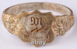1941 Signal mechanic WW2 German ring WWII Germany Army Wehrmacht Gothic force