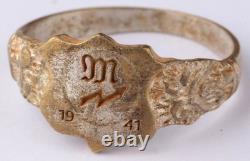 1941 Signal mechanic WW2 German ring WWII Germany Army Wehrmacht Gothic force