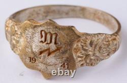 1941 Signal mechanic WW2 German ring WWII Germany Army Wehrmacht Gothic force
