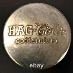 1941 Ww2 Wwii Rare German Army Hag Cola Coffeinfrei Embossed Tin Box Wehrmacht