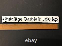 1941 Wwii Ww2 German Wehrmacht Army Military Embossed Spatial Enamel Sign Plate