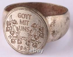 1942 God with us WW2 German ring WWII Gott mit uns Germany Army Wehrmacht force