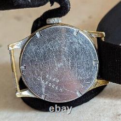 1942 HELVETIA German Army DH Watch Ref. 3190 15 Jewels WWII Wristwatch 34mm