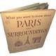 1942 Wwii Paris France Tourist Map German Occupation Serp Guide Militaria