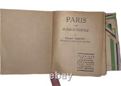 1942 WWII Paris France Tourist Map German Occupation SERP Guide Militaria
