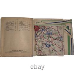 1942 WWII Paris France Tourist Map German Occupation SERP Guide Militaria