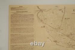1943 German Army Map Military Edessa Double Sided OKH STDH WWII Era Troop Issue