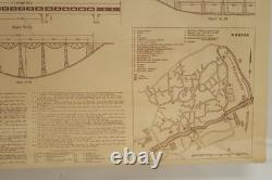 1943 German Army Map Military Edessa Double Sided OKH STDH WWII Era Troop Issue