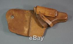 1943 WWII German Army Officers Walther PP PPK Pistol Gun Leather Holster Marked