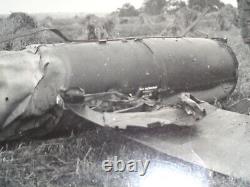 1944 Army Signal Corps Confidential WWII Crashed German Airplane Aufbocken Photo