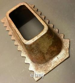 1944 Ww2 Wwii German Army Metal Guard Shield Wood Logs Bunker Mounted For Shoot