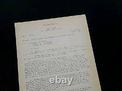 1945 German WWII US Army War Military Document Removal Nazis General Eisenhower