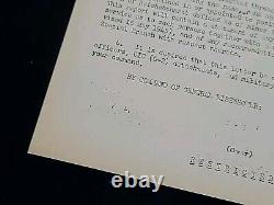 1945 German WWII US Army War Military Document Removal Nazis General Eisenhower