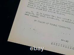1945 German WWII US Army War Military Document Removal Nazis General Eisenhower
