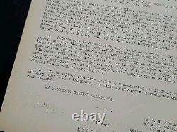 1945 German WWII US Army War Military Document Removal Nazis General Eisenhower