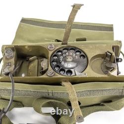 2 Original WWII German/Danish FT-58 Field Telephones
