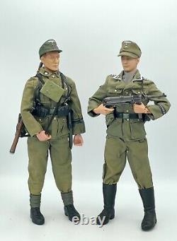 2 X Dragon Models Custom WWII German SS Army Totenkopf Action Figures 16 Lot