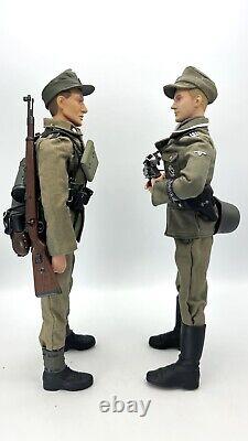 2 X Dragon Models Custom WWII German SS Army Totenkopf Action Figures 16 Lot