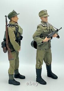 2 X Dragon Models Custom WWII German SS Army Totenkopf Action Figures 16 Lot