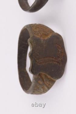 2 pcs German tank ring WW2 Armored force army WWII Wehrmacht troops Engraving