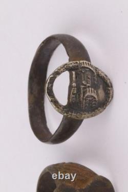 2 pcs German tank ring WW2 Armored force army WWII Wehrmacht troops Engraving