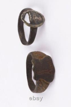 2 pcs German tank ring WW2 Armored force army WWII Wehrmacht troops Engraving