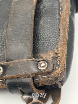 2x Original WW2 German Army Matching Heer Ammo Set Pouch Dated 1941 Field Gear