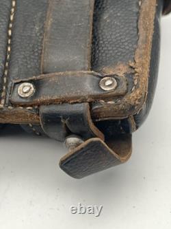 2x Original WW2 German Army Matching Heer Ammo Set Pouch Dated 1941 Field Gear
