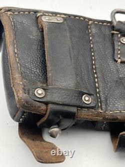 2x Original WW2 German Army Matching Heer Ammo Set Pouch Dated 1941 Field Gear