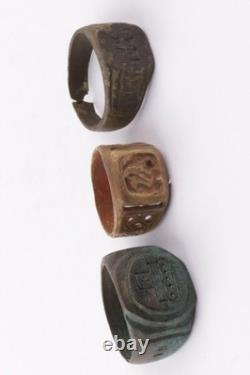 3 pcs Tank WW2 German ring WWII Germany Army Wehrmacht 1943 Panzer Armored force