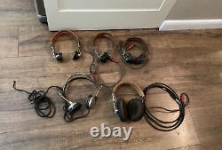5 WWII US Army Air Forces USAAF ANB-H-1 Headset Radio Receiver Bomber B17 German