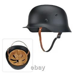 56-61cm Liner Black WW2 German Elite Army M1935 Stahlhelm Retro Style Helmet