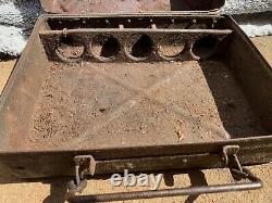 5cm Mortar WW2 German Box with rails Original Relic Barn Find Box