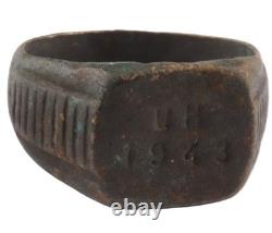 6 pcs WW2 German ring WWII Germany Army Wehrmacht force Jewelry Aluminium Bronze