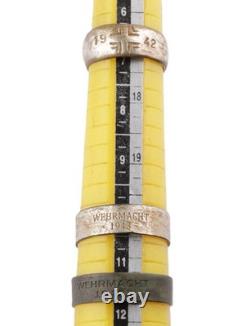 6 pcs WW2 German ring WWII Germany Army Wehrmacht force Jewelry Aluminium Bronze