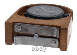8-day 10-jewel German WWII Kriegsmarine Clock JUNGHANS J30D (40's-made), STAND