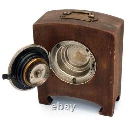 8-day German WWII Clock KIENZLE Heereseigentum (? 6239, 1940-made), WOODEN STAND
