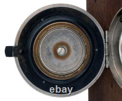 8-day German WWII Clock KIENZLE Heereseigentum (? 6239, 1940-made), WOODEN STAND